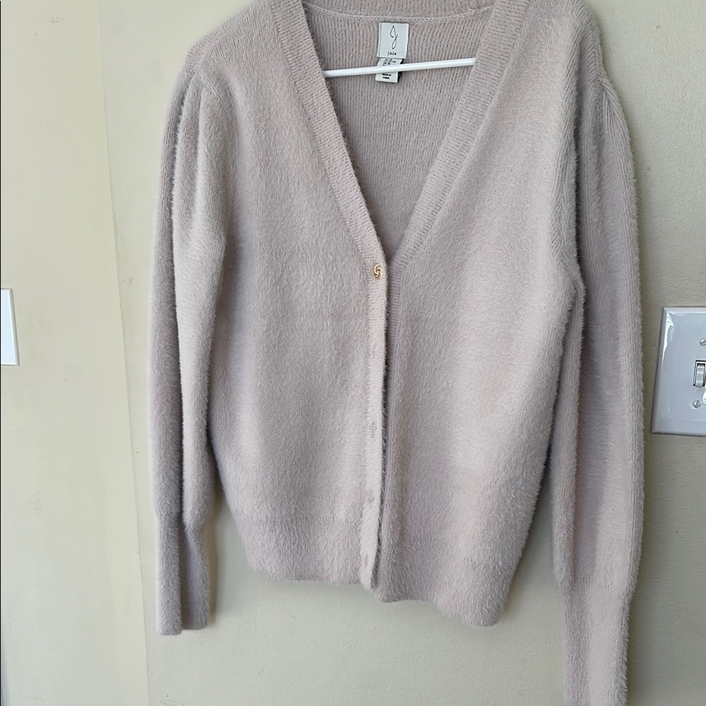 Joie Soft Cream V-Neck Cardigan